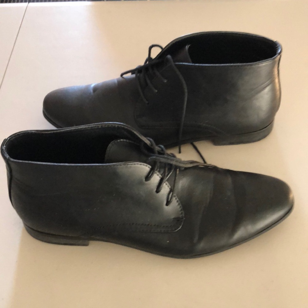 Men’s New Look leather lace up boots